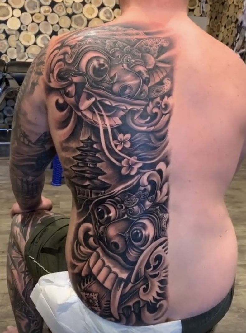 Back Piece tattoo 1